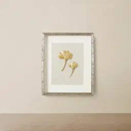 Ginkgo Gold Leaf Shadow Box 