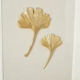 Ginkgo Gold Leaf Shadow Box 