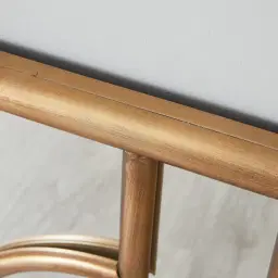 Tessellated Antique Gold Square Mirror 