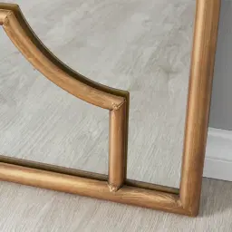 Tessellated Antique Gold Square Mirror 