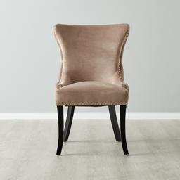 Camille II Almond Beige Velvet Dining Chair 