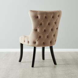 Camille II Almond Beige Velvet Dining Chair 