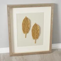 Sallow II Gold Leaf Shadow Box 