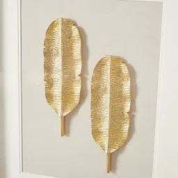 Banana II Gold Leaf Shadow Box