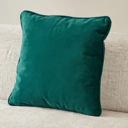Vogue Peacock Velvet Cushion