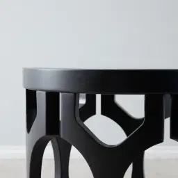 Coco Black Birchwood Side Table