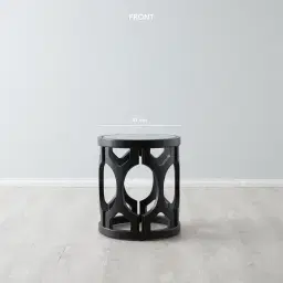Coco Black Birchwood Side Table