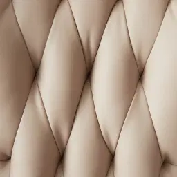 Henry Sand Beige Vegan Leather Dining Chair - Brushed Gold Legs