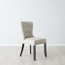 Viktor Stone Beige Vegan Leather Dining Chair
