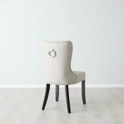 Viktor Stone Beige Vegan Leather Dining Chair