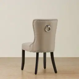 Viktor Stone Beige Vegan Leather Dining Chair