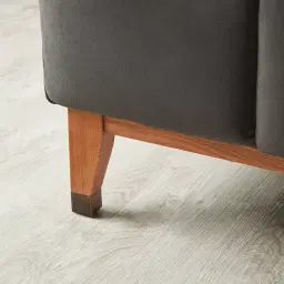 Astoria III Charcoal Velvet 2-Seater Sofa 