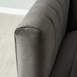 Astoria III Charcoal Velvet Occasional Chair 