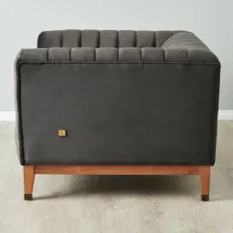 Astoria III Charcoal Velvet Occasional Chair 