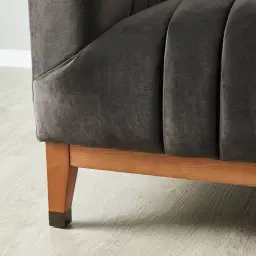Astoria III Charcoal Velvet Occasional Chair 