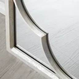 Polyfoil Distressed Silver Square Mirror