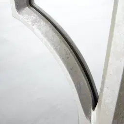 Polyfoil Distressed Silver Square Mirror