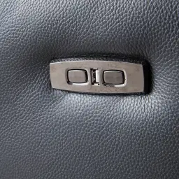 Carolina Black Leather 3-Seater Electric Recliner 