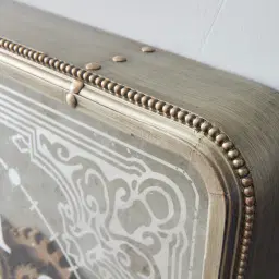 Whimsical Antique Gold Wall Clock