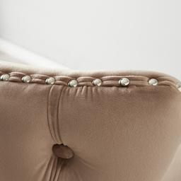 Camille II Almond Beige Velvet 76cm Bar Stool