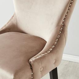 Camille II Almond Beige Velvet 76cm Bar Stool