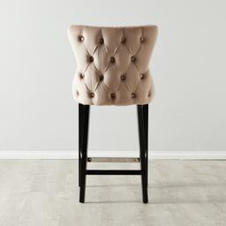 Camille II Almond Beige Velvet 76cm Bar Stool