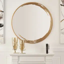 Jubilee Gold Round Mirror