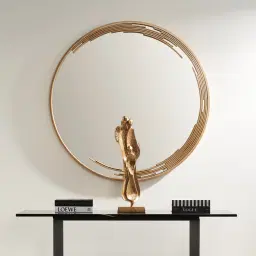 Jubilee Gold Round Mirror