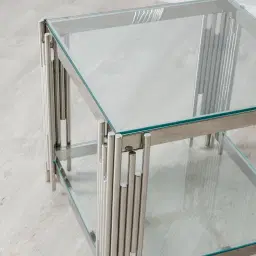 Lindsay Silver Side Table