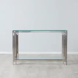 Lindsay Silver Console Table