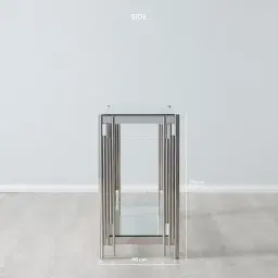 Lindsay Silver Console Table