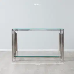 Lindsay Silver Console Table