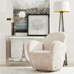 Lindsay Silver Console Table