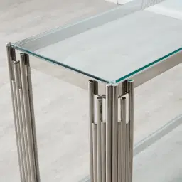 Lindsay Silver Console Table