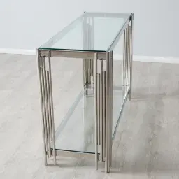 Lindsay Silver Console Table