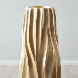 Rapids Tactile Champange Gold Vase