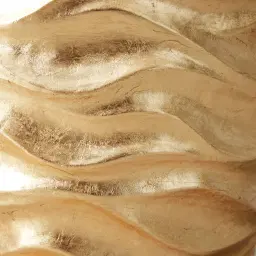 Seawater Tactile Gold Vase