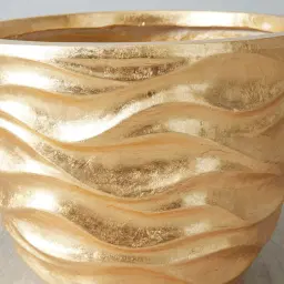 Seawater Tactile Gold Vase