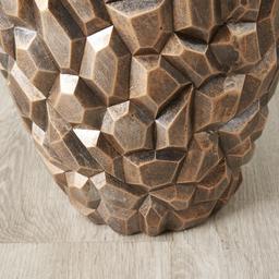 Polished Rockpile Antique Gold Vase - Small