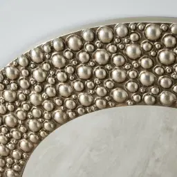 Alison Silver Round Mirror