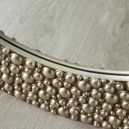 Alison Silver Round Mirror