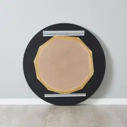 Alison Silver Round Mirror