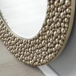 Alison Silver Round Mirror