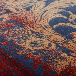 Royal Ornaments Floor Rug - Red 