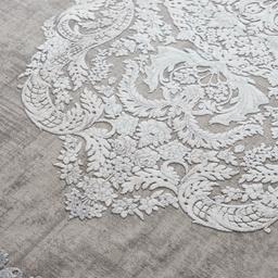 Steel Damask Floor Rug Z1011W5 