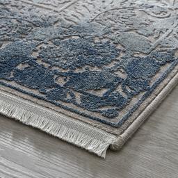 Steel Damask Floor Rug Z1011W5 
