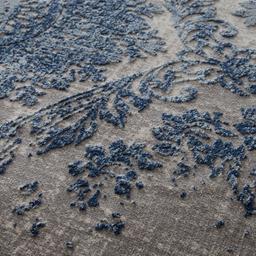 Slate Damask Floor Rug Z1315W5 