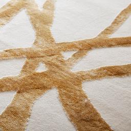 Gold Criss-Cross Floor Rug - Medium 200cm x 300cm