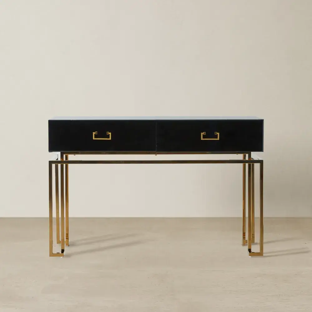 Luella Black Console Table