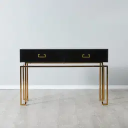Luella Black Console Table